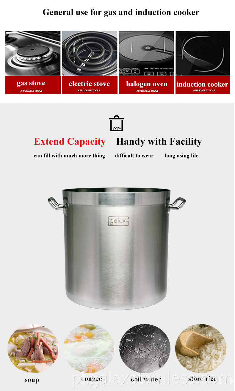 stainless steel stock pot